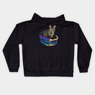 Kitty in a Basket Kids Hoodie